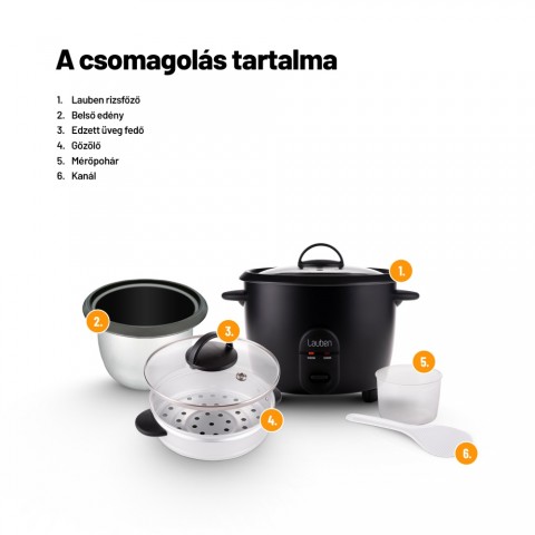 Lauben Rice Cooker 1800BC - Rizsfőző